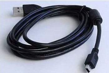 Gembird USB 2.0 kabel A-mini B (5pin) 1,8m, ferrit filtr