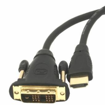 Gembird HDMI - DVI male-male kabel (zlacenÃ© konektory) 10m, 18+1ks