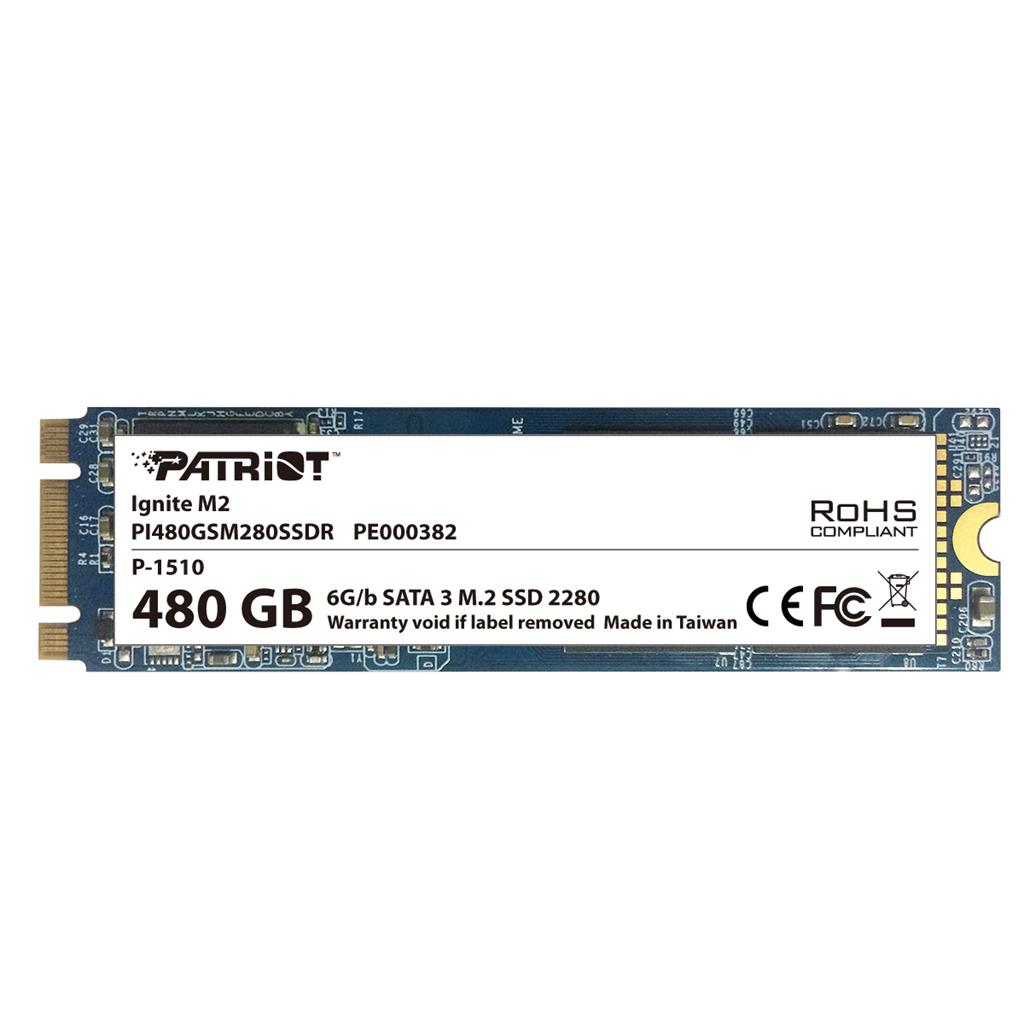 Patriot SSD Ignite 480GB M2 SATA (ÄtenÃ­/zÃ¡pis: 560/320MB/s) IOPS R/W: 90/77k