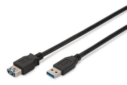 ASSMANN USB 3.0 SuperSpeed Extension cable USB A M (plug)/USB A F (jack) 5,0m bl