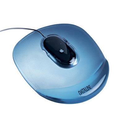 Gel mouse mat 25x200x230 transparent/blue