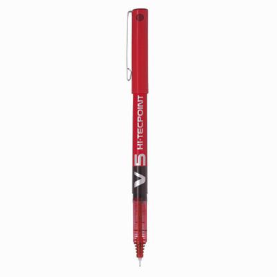 Extra-fine roller ball pen: V5 red