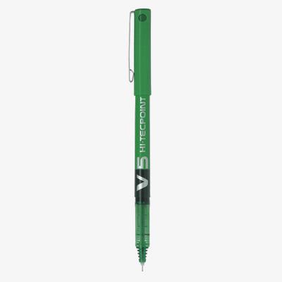 Extra-fine roller ball pen: V5 green