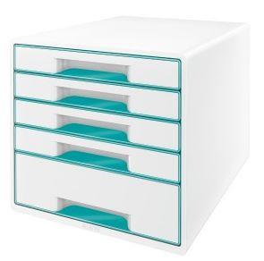 5-drawer cabinet Leitz WOW, turquoise