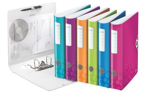 Lever arch file: Leitz 180Â° Active WOW, 50mm, pink