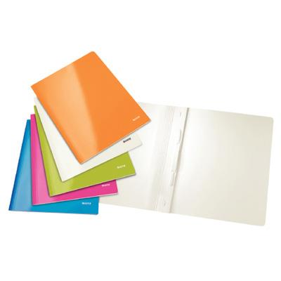 Flat bar file, paperboard, Leitz pink WOW Leitz