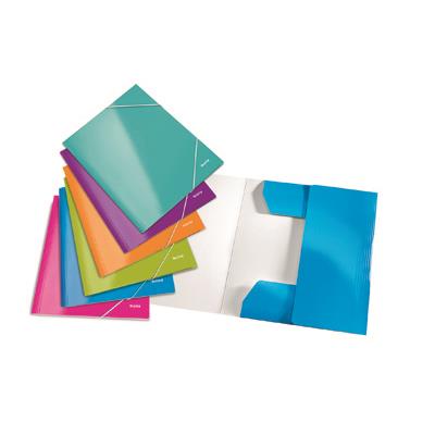 Project file: cardboard, with a band fastener, WOW Leitz, turquoise