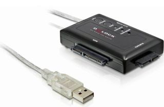 Delock adaptÃ©r USB -> SATA 2.5'', 3.5'', 1.8'', SATA slim + funkce zÃ¡lohovÃ¡nÃ­