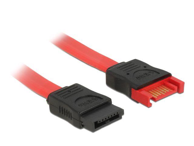 Delock Extension cable SATA 6 Gb/s male > SATA female 100 cm red