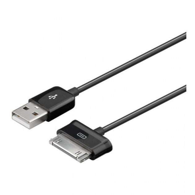 Techly USB kabel pro Samsung Galaxy Tab, ÄernÃ½, 1,2 m