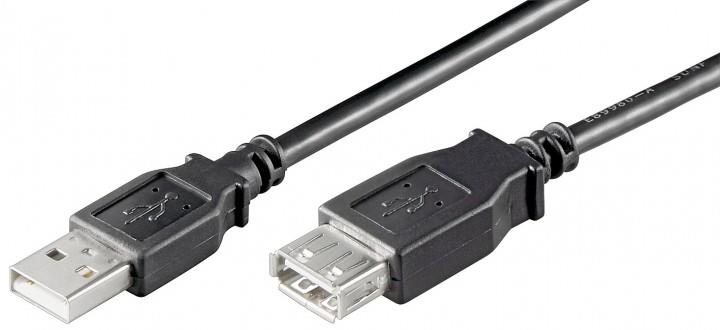 Techly Hi-Speed USB 2.0 prodluÅ¾ovacÃ­ kabel A-A M/F 30cm ÄernÃ½