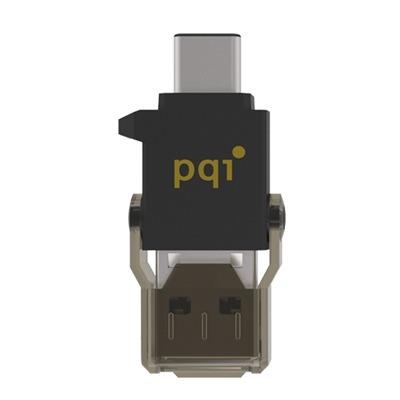 PQI Connect 312 Ätecka karet microSD + adaptÃ©r USB/USB 3.1 typ-C, ÄernÃ¡