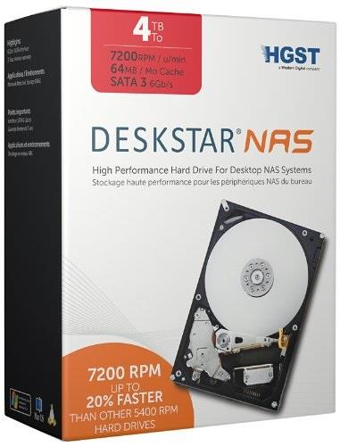 Hitachi HDD NAS Desktop Drive Kit 3.5'', 4TB, SATA3, 7200RPM, 64MB cache