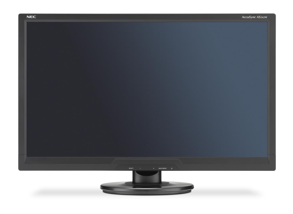 NEC LCD AccuSync LCD AS242W 24'', Full HD, DVI, VGA, ÄernÃ½