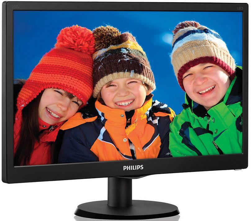 Philips LCD 203V5LSB26/10 , 19.5'', LED,5ms,DC10mil.:1,1600x900,200cd/m2,Ä