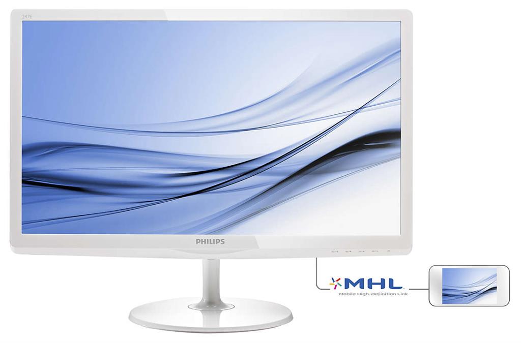 Philips LCD 247E6EDAW/00 23.6'' W-LED, IPS-ADS, 14 ms, DVI-D, VGA, HDMI