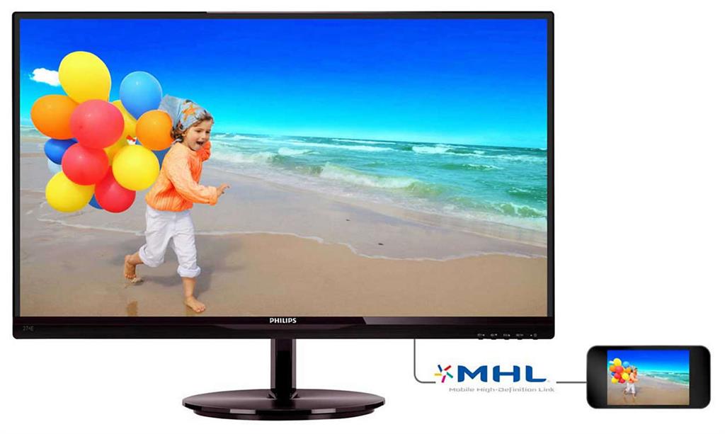 Monitor Philips E-line 274E5QHSB/00 27inch, IPS, D-Sub, HDMI