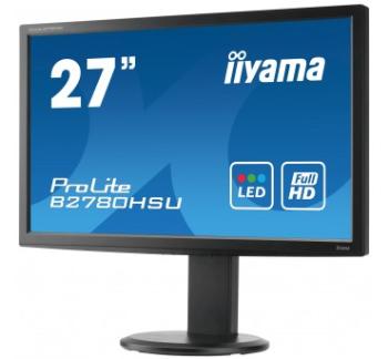 Iiyama LCD-LED Prolite B2780HSU-B1 27'' FHD, 2ms, DVI, HDMI, USB, repro, HAS, Ä.