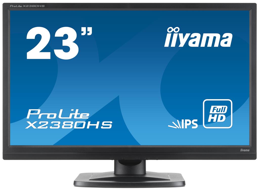 Iiyama LCD-LED Prolite X2380HS-B1 23'' IPS FHD, DVI, HDMI, reproduktory, ÄernÃ©