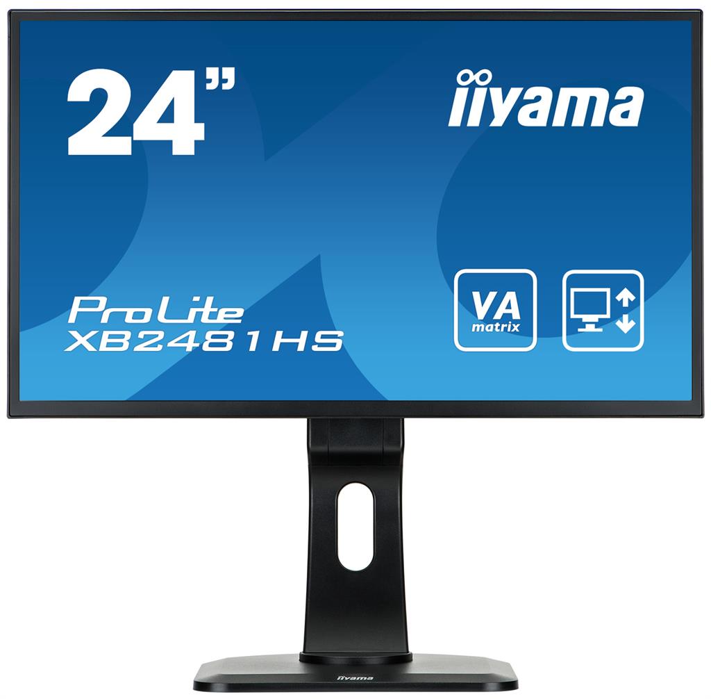 Iiyama LCD-LED 23.6'' Prolite XB2481HS-B1 Full HD, 6ms, DVI-D, HDMI, repro, Ä