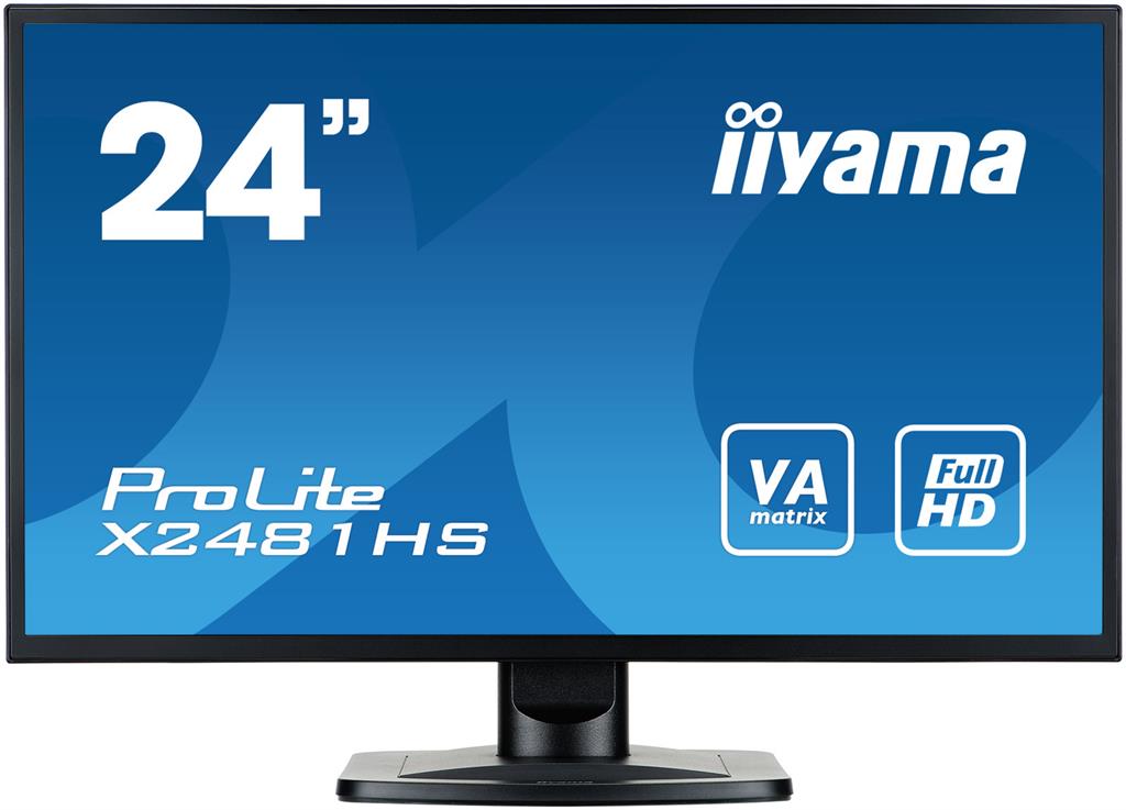Iiyama LCD-LED 23.6'' Prolite X2481HS-B1 Full HD, 6ms, DVI-D, HDMI, repro, Ä
