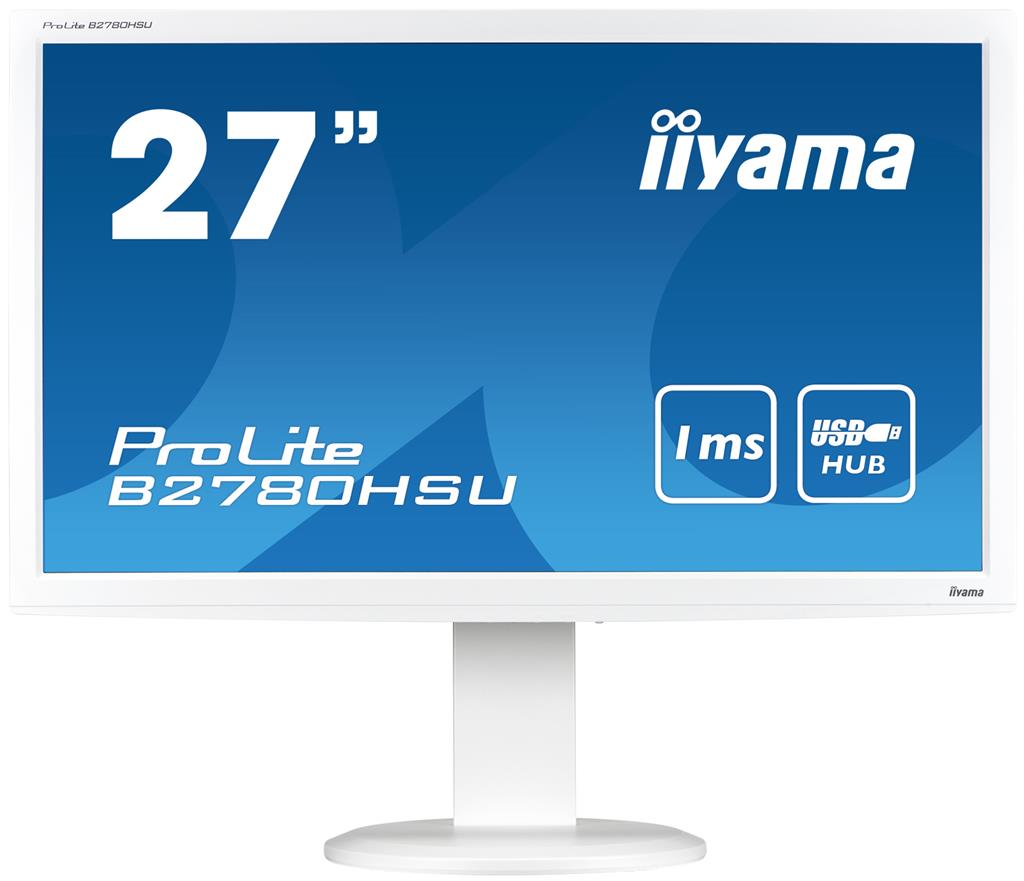 Iiyama LCD-LED B2780HSU-W2 27'', TN, Full HD, 1ms, DVI, HDMI, repro