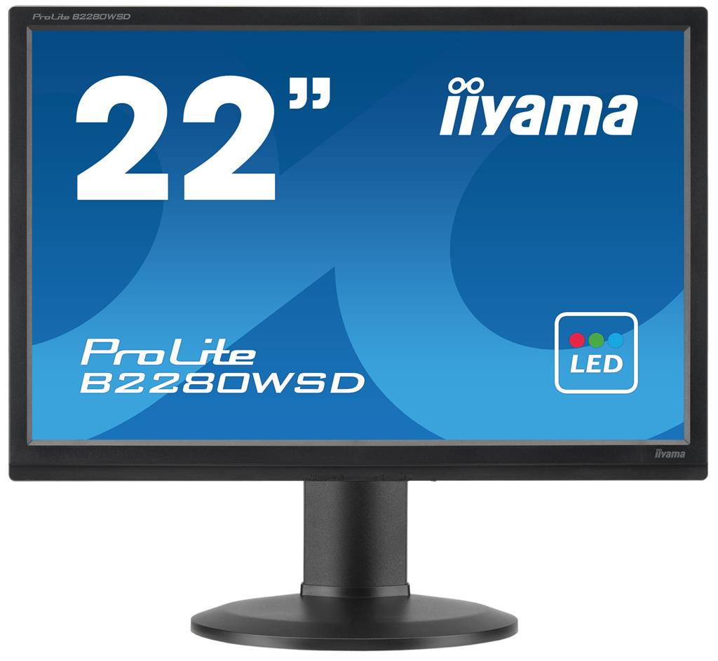 Iiyama LCD-LED Prolite B2280WSD-B1 22'', TN LED, 5ms, VGA, DVI-D, repro