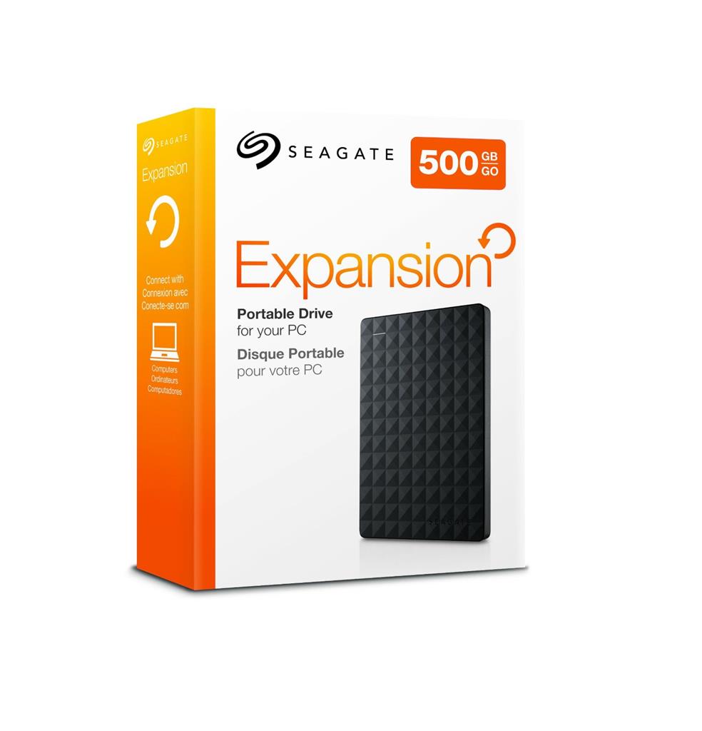Seagate Expansion Portable - externÃ­ HDD 2.5'' 500GB, USB 3.0, ÄernÃ½