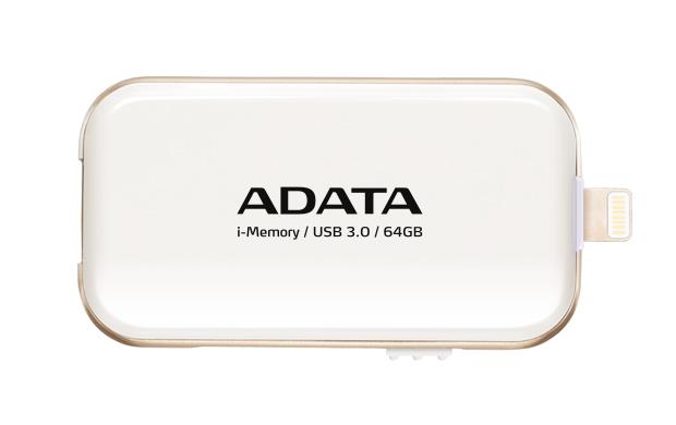 ADATA i-Memory flash disk UE710 64GB pro iPhone,iPad,iPod (iOS), USB 3.0, bÃ­lÃ¡