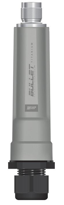 Ubiquiti Bullet M5-Titanium 5GHz Outdoor Radio, 802.11a/n,25dBm, PoE, N Male