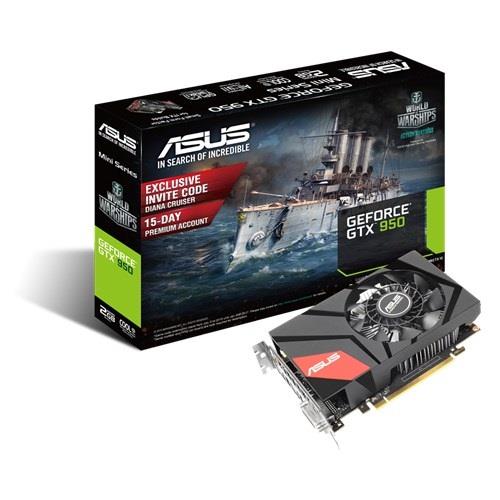 ASUS GeForce GTX 950, 2GB GDDR5 (128 Bit), HDMI, DVI, DP