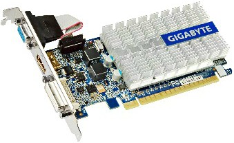 Gigabyte GeForce 210, 1GB DDR3 (64 Bit), HDMI, LP, DVI, D-SUB, BOX