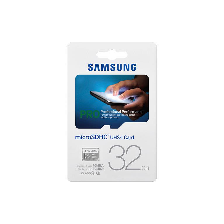 Samsung pamÄÅ¥ovÃ¡ karta microSDHC 32GB Class 10 UHS-I Pro (90/80MB/s)