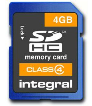 INTEGRAL SDHC karta 4GB Class 4