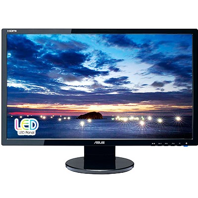 Asus LCD-LED VE247H 23.6'' wide FHD, 2 ms GtG, DC 10 mil:1, DVI, HDMI, repro, Ä.