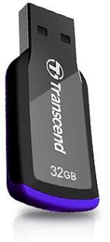 Transcend Jetflash 360 mini flashdisk 32GB USB 2.0, Äerno-fialovÃ½