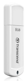 Transcend JetFlash 370 flashdisk USB 2.0 8GB, JetFlash Elite SW, bÃ­lÃ½