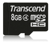 Transcend Micro SDHC karta 8GB Class 4