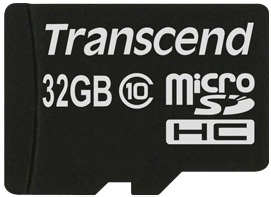 Transcend Micro SDHC karta 32GB Class 10 + AdaptÃ©r
