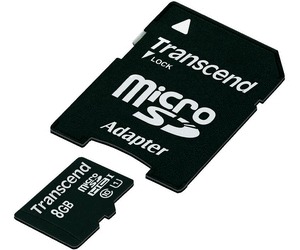Transcend Micro SDHC karta 8GB Class 10 UHS-I + AdaptÃ©r