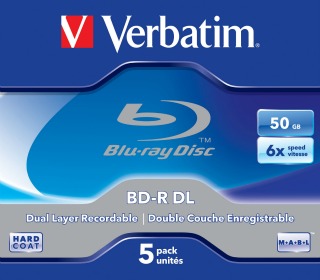 Verbatim Blu-ray BD-R Dual Layer [ jewel case 5 | 50GB | 6x | Scratchguard Plus]