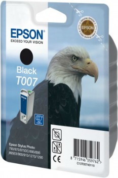 Inkoust Epson T007 black | Stylus Photo 790/870/875DC/890/895/900/915/1270/1290.
