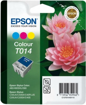 Inkoust Epson T014 color | Stylus C20SX/20UX/40SX/40UX; Stylus Color 480/580