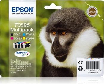 Bundle Epson T0895 CMYK MultiPack DURABrite | Stylus SX100