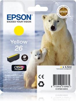 Inkoust Epson T2614 yellow Claria | 4,5 ml | XP-600/700/800