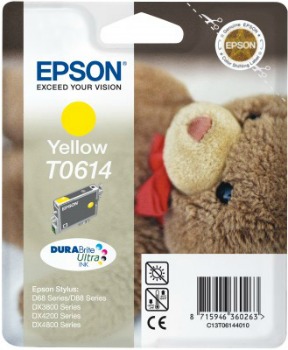 Inkoust Epson T0614 yellow DURABrite | Stylus D68 Photo Edition/88/88 Plus,DX380