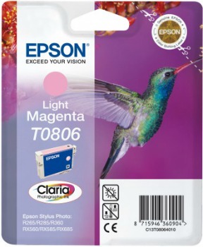 Inkoust Epson T0806 light magenta | Stylus Photo R265/285/360,RX560/585/685