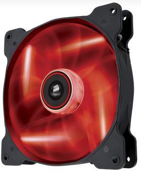 Corsair Air Series AF140 LED Red Quiet Edition, 140mm vent., 25dBA, Single pack