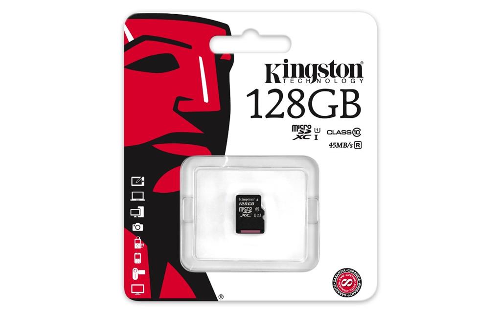 Kingston micro SDXC karta 128GB Class 10 UHS-I